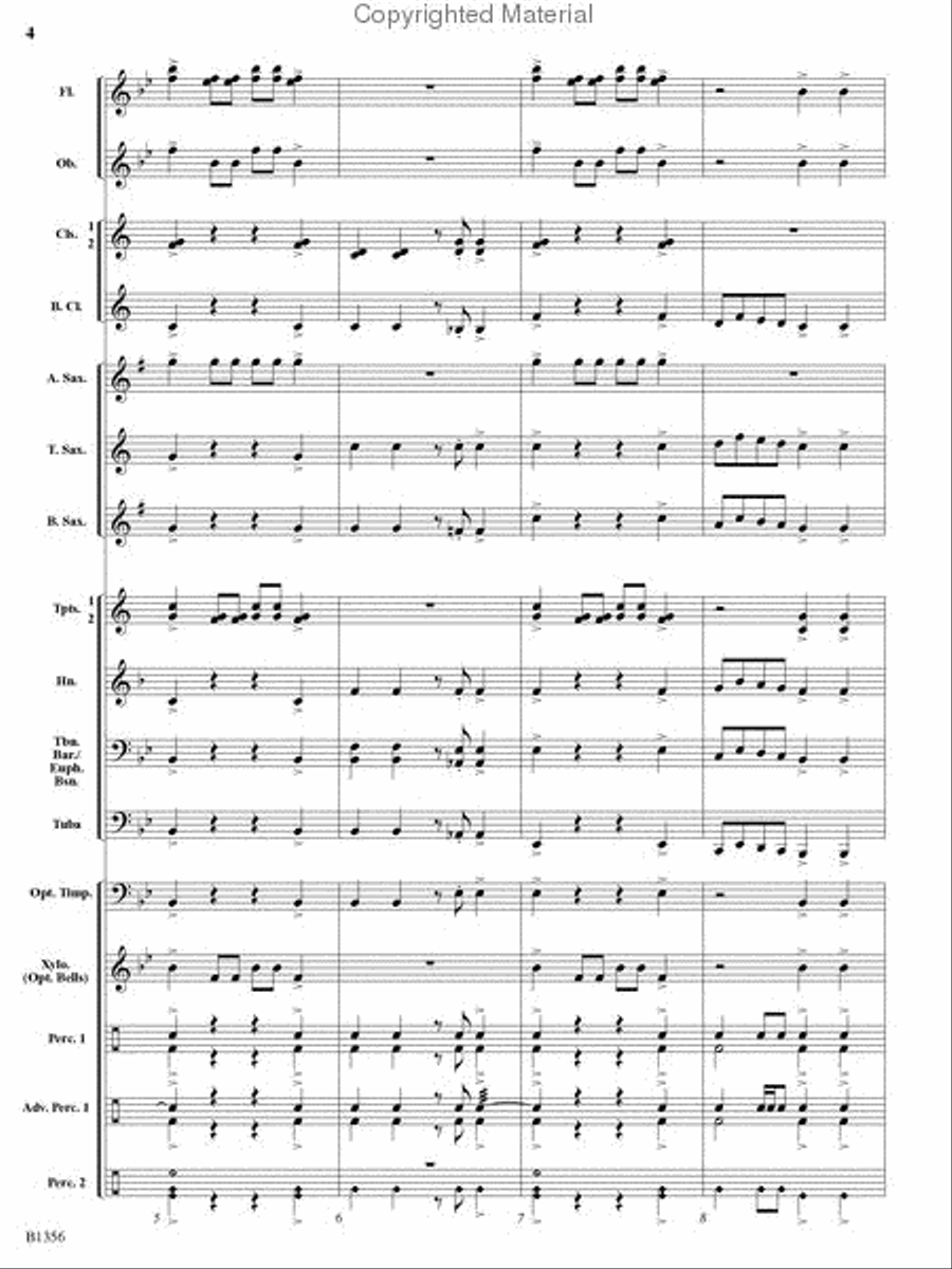 Rocky Mountain Romp Rocky Mountain Romp Concert Band scores gallery preview page 3