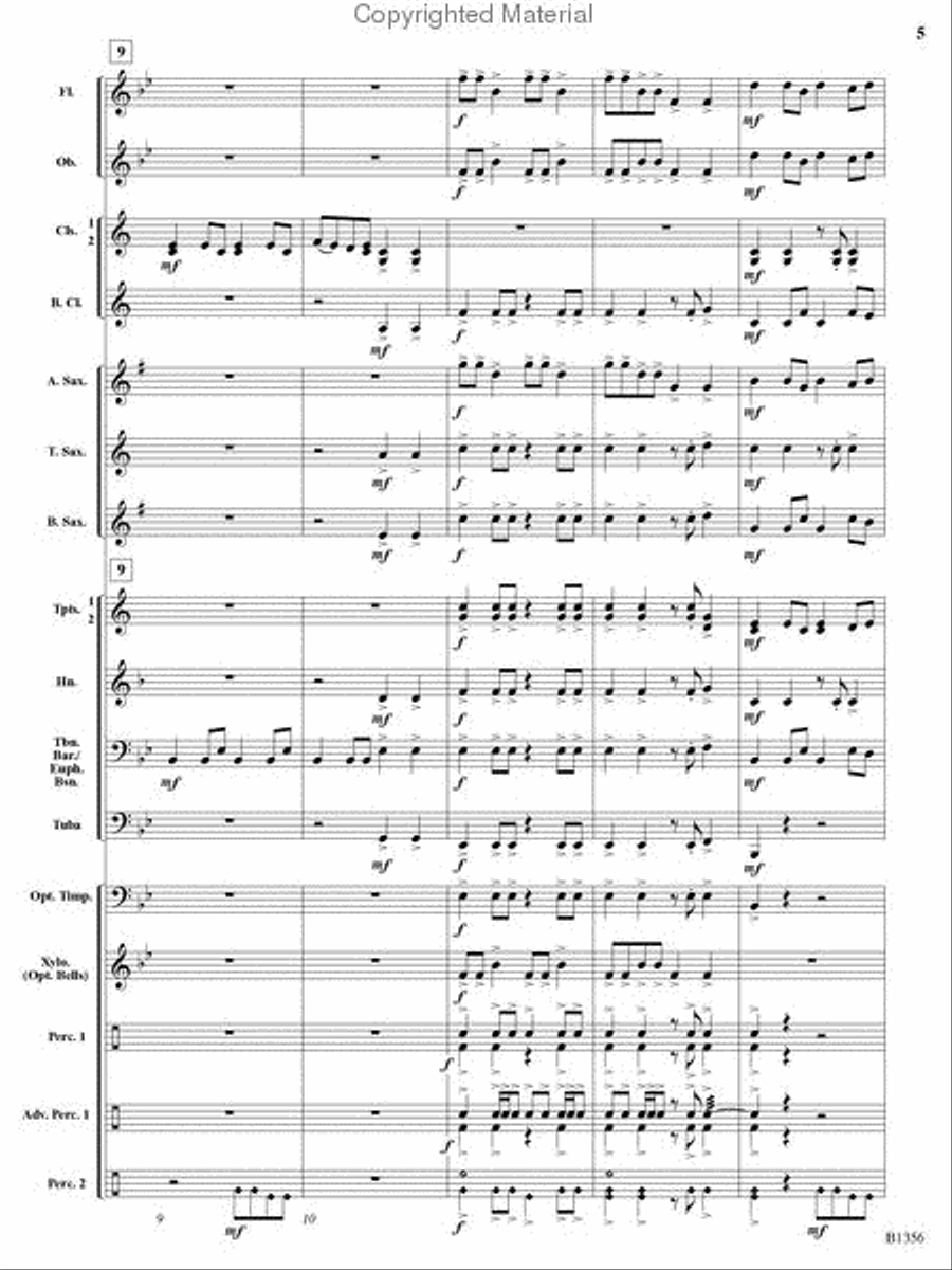 Rocky Mountain Romp Rocky Mountain Romp Concert Band scores gallery preview page 4