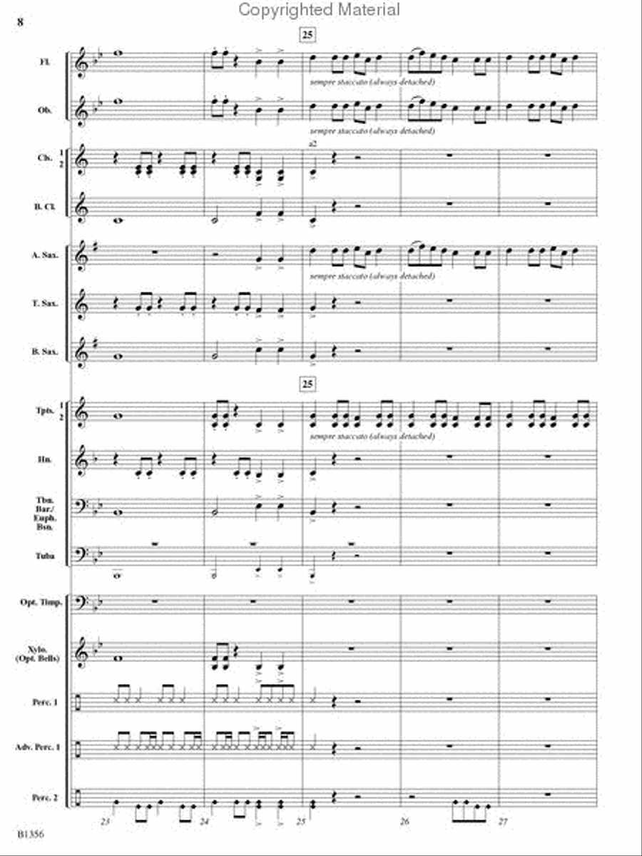 Rocky Mountain Romp Rocky Mountain Romp Concert Band scores gallery preview page 7