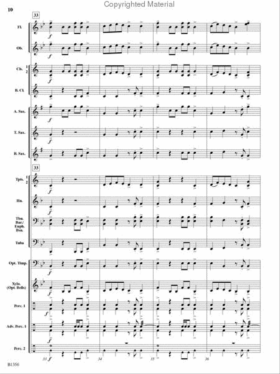 Rocky Mountain Romp Rocky Mountain Romp Concert Band scores gallery preview page 9
