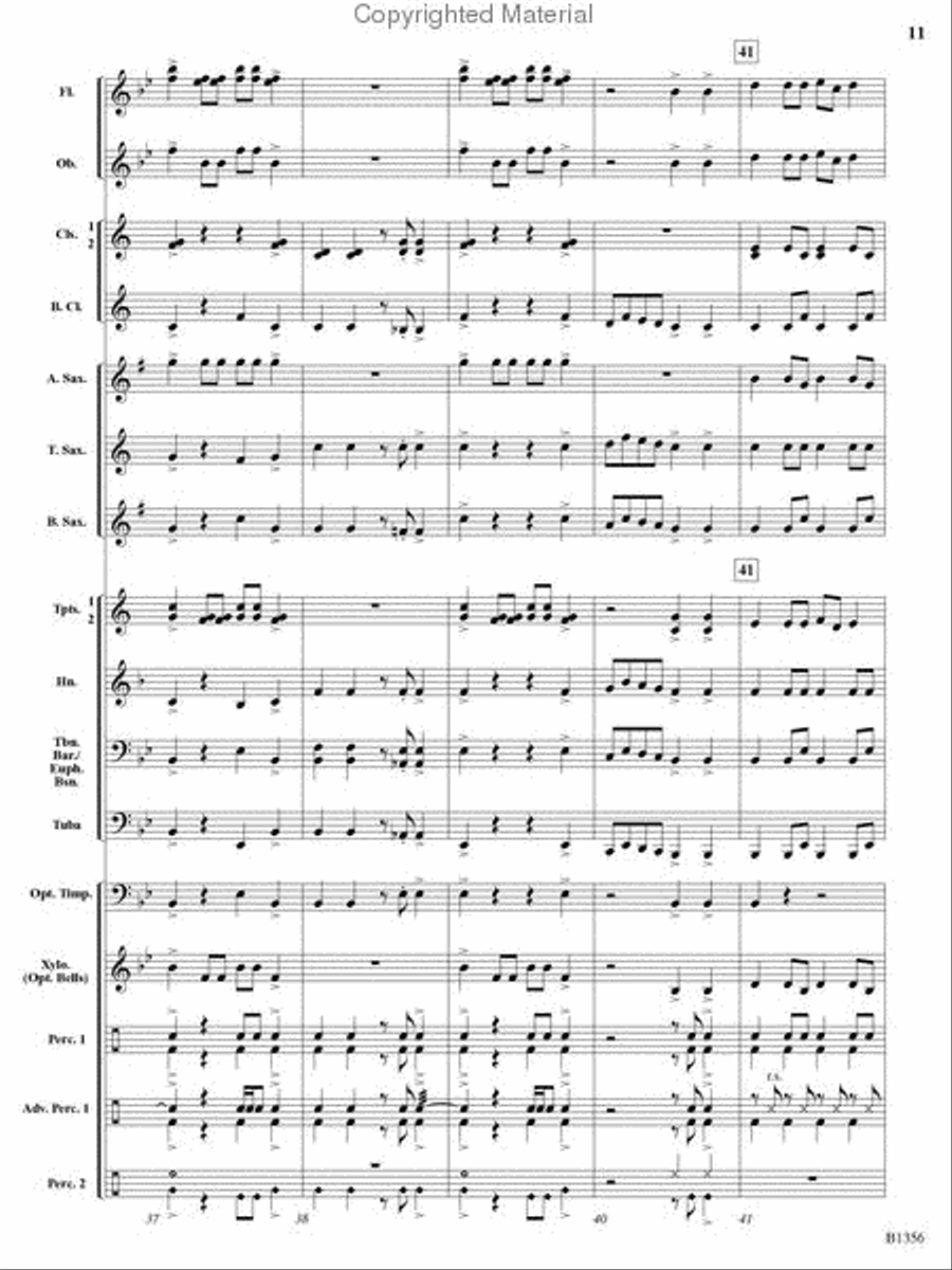 Rocky Mountain Romp Rocky Mountain Romp Concert Band scores gallery preview page 10