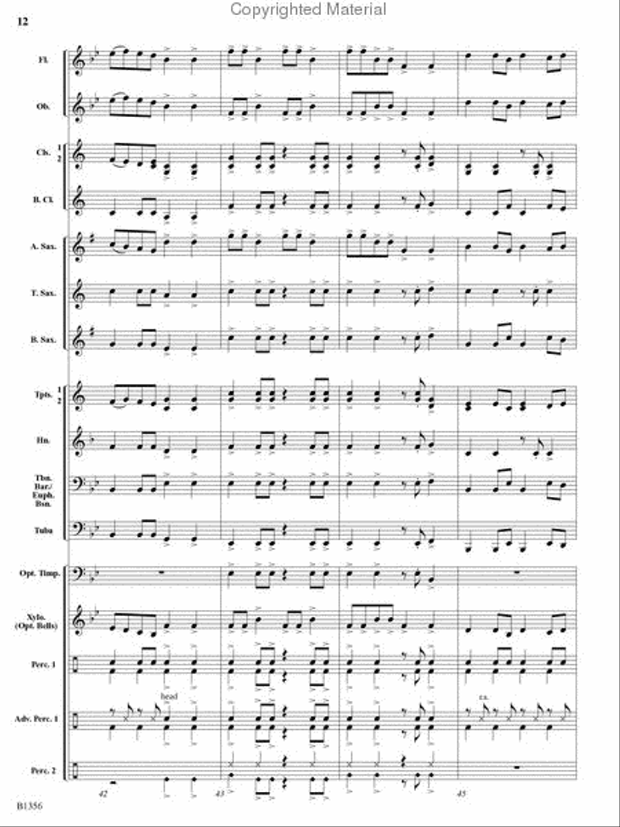 Rocky Mountain Romp Rocky Mountain Romp Concert Band scores gallery preview page 11