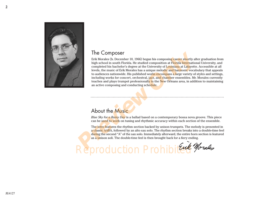 Blue Sky for a Rainy Day Blue Sky for a Rainy Day Jazz Ensemble scores gallery preview page 3