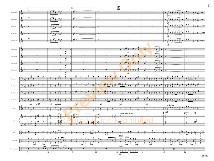 Blue Sky for a Rainy Day Blue Sky for a Rainy Day Jazz Ensemble scores gallery preview page 6