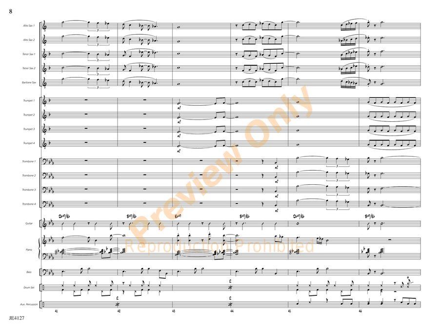Blue Sky for a Rainy Day Blue Sky for a Rainy Day Jazz Ensemble scores gallery preview page 9