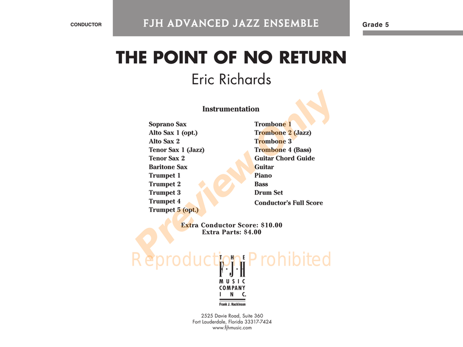 The Point of No Return The Point of No Return Jazz Ensemble scores gallery preview page 2