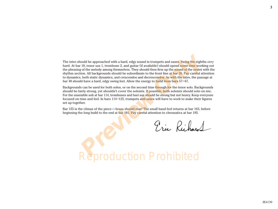 The Point of No Return The Point of No Return Jazz Ensemble scores gallery preview page 4
