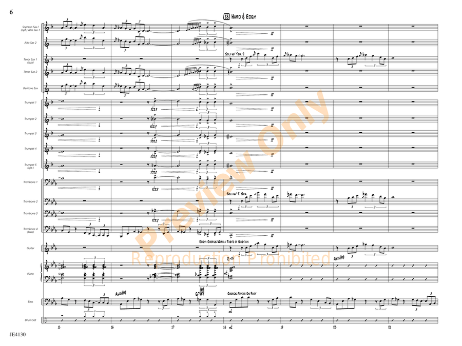 The Point of No Return The Point of No Return Jazz Ensemble scores gallery preview page 7