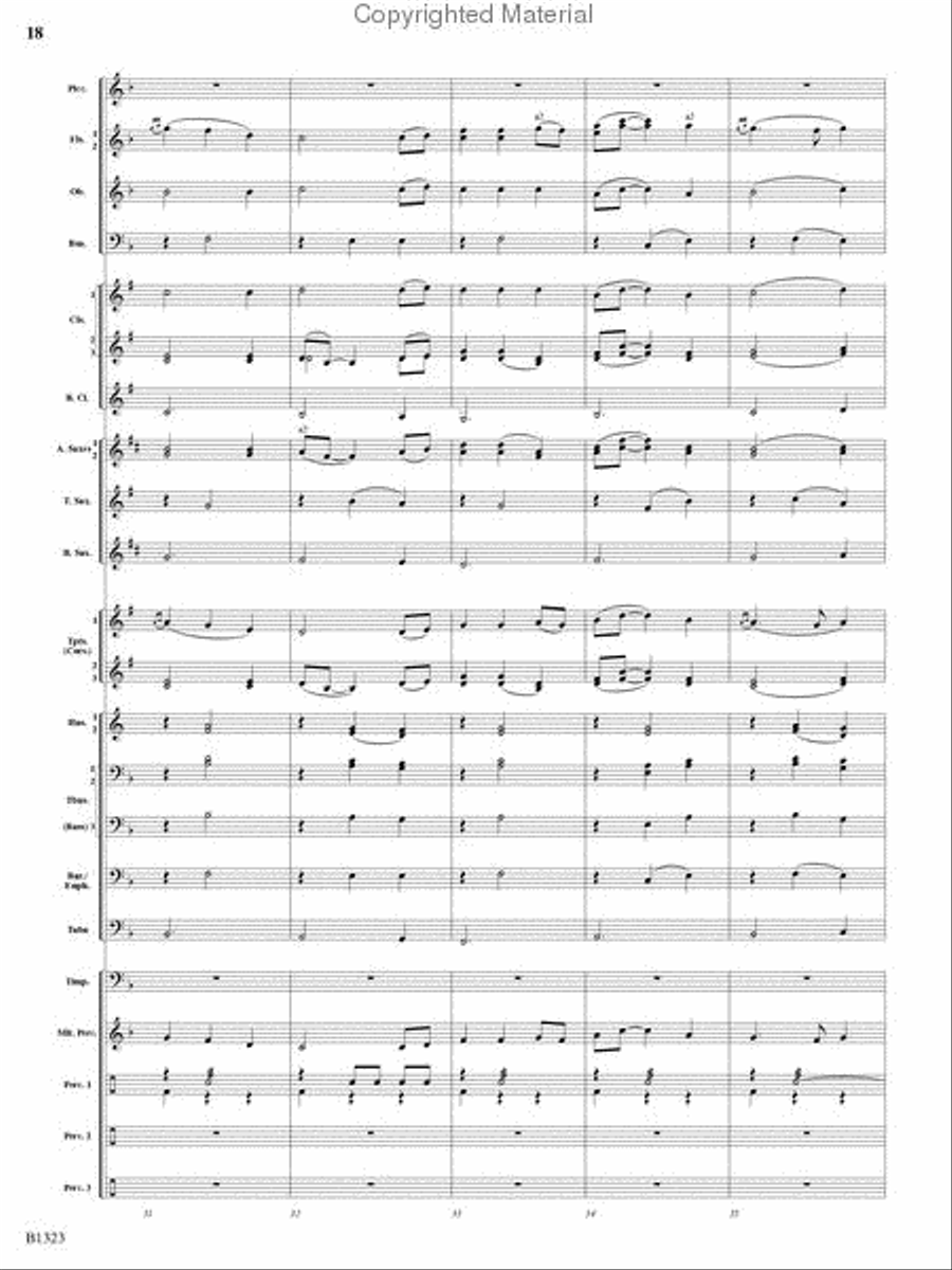 Three Scottish Vistas Three Scottish Vistas Concert Band scores gallery preview page 17