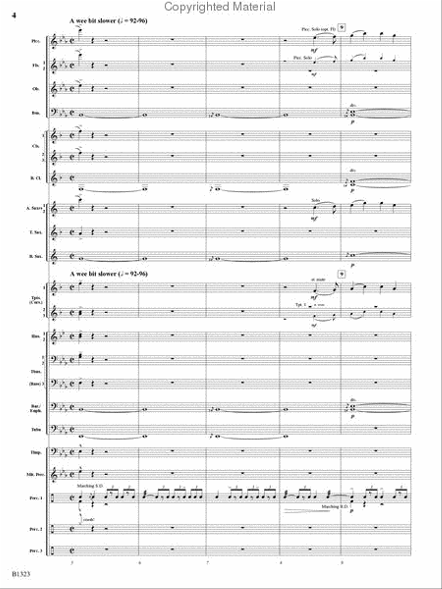 Three Scottish Vistas Three Scottish Vistas Concert Band scores gallery preview page 3