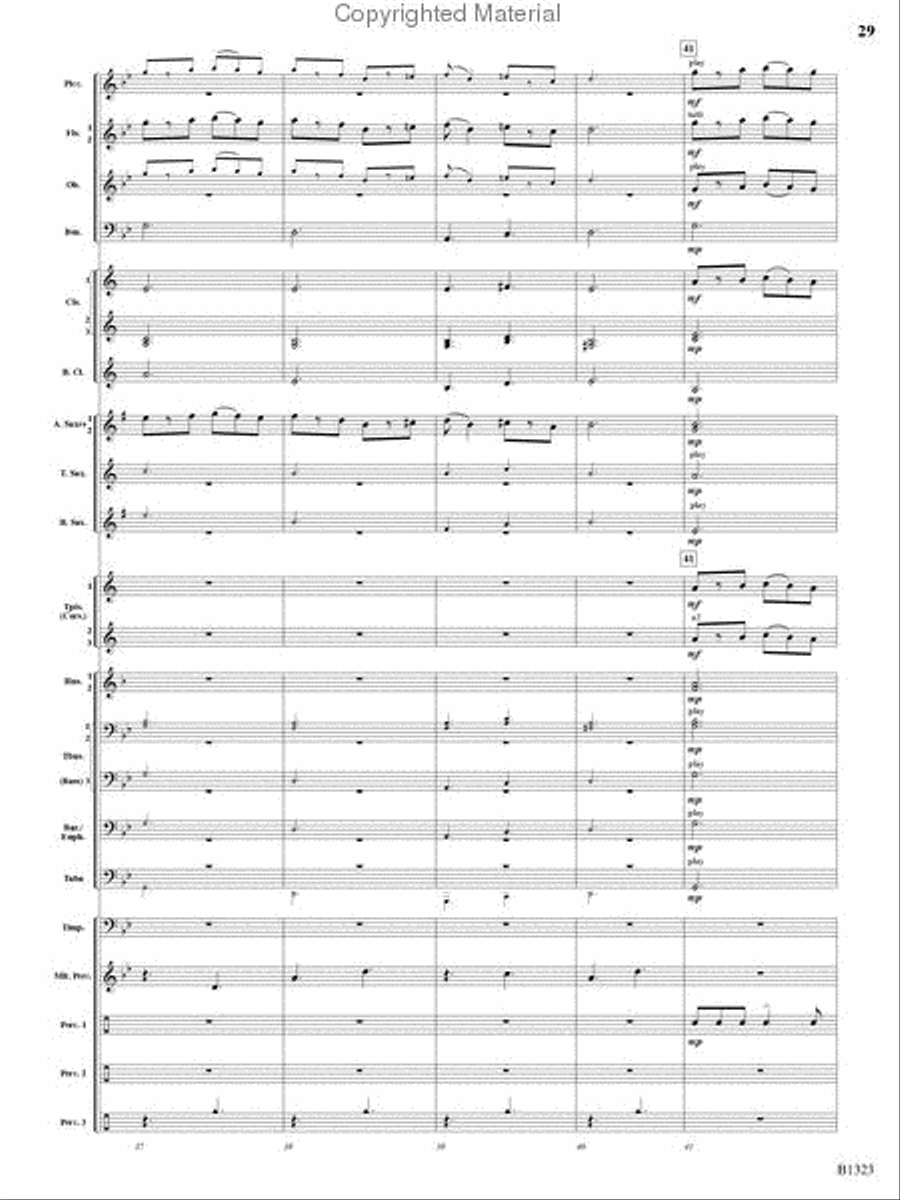 Three Scottish Vistas Three Scottish Vistas Concert Band scores gallery preview page 28