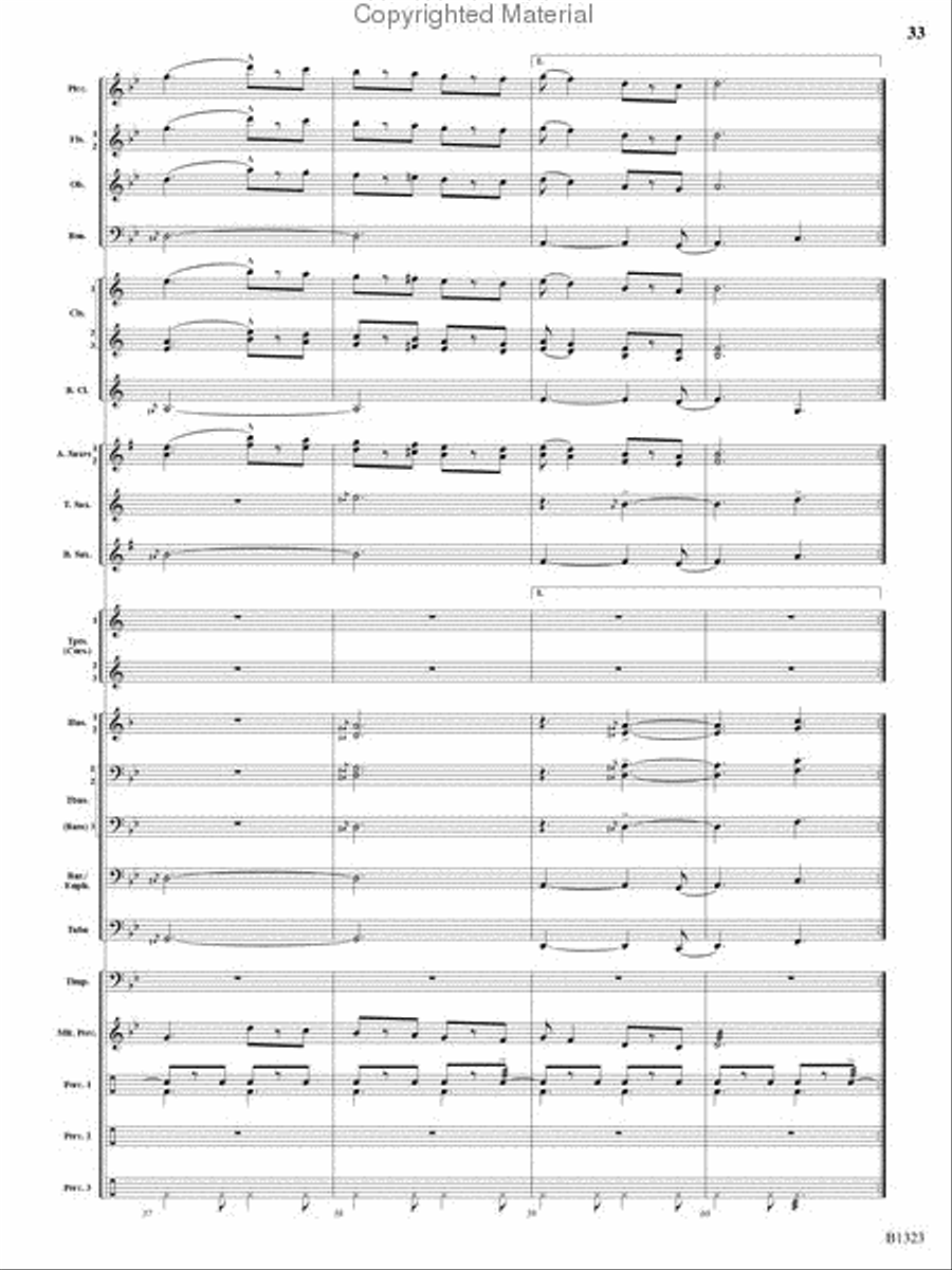 Three Scottish Vistas Three Scottish Vistas Concert Band scores gallery preview page 32