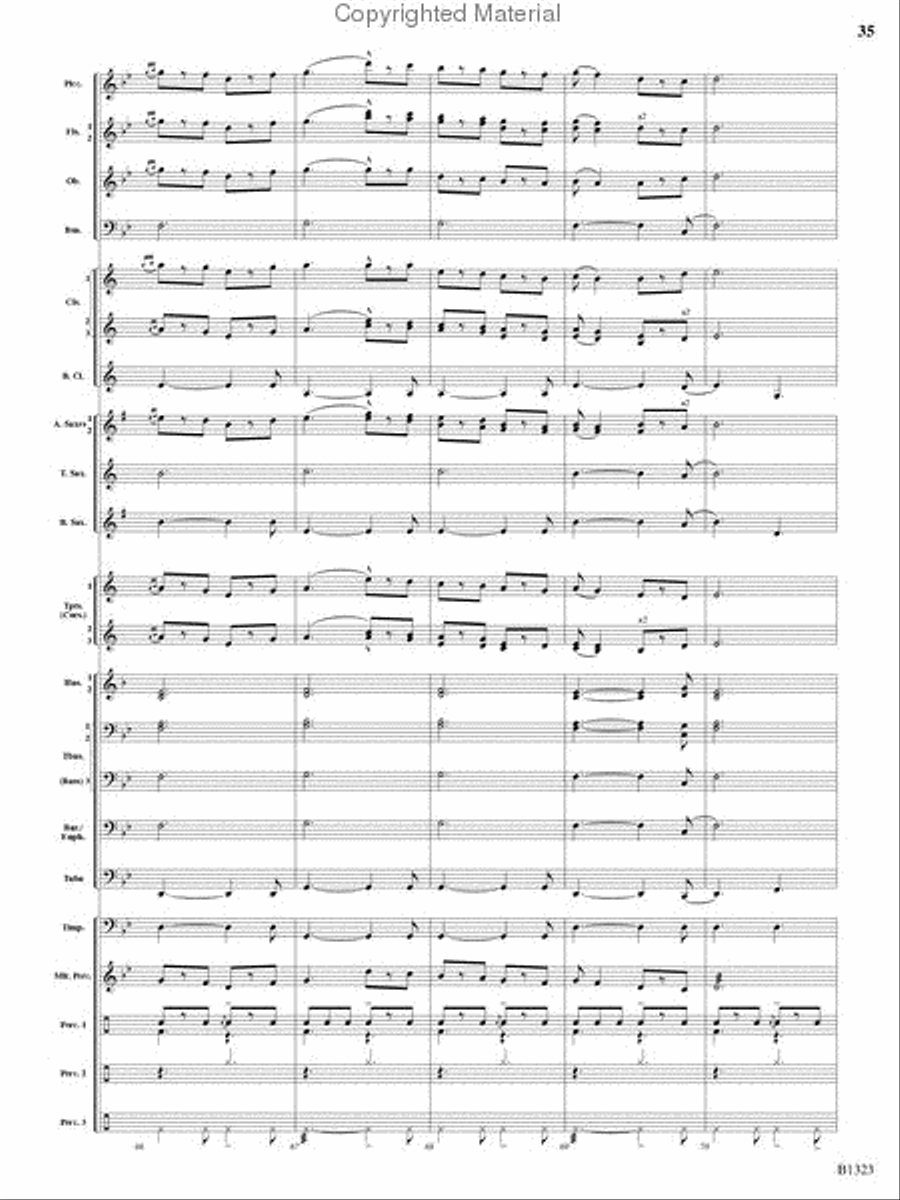 Three Scottish Vistas Three Scottish Vistas Concert Band scores gallery preview page 34