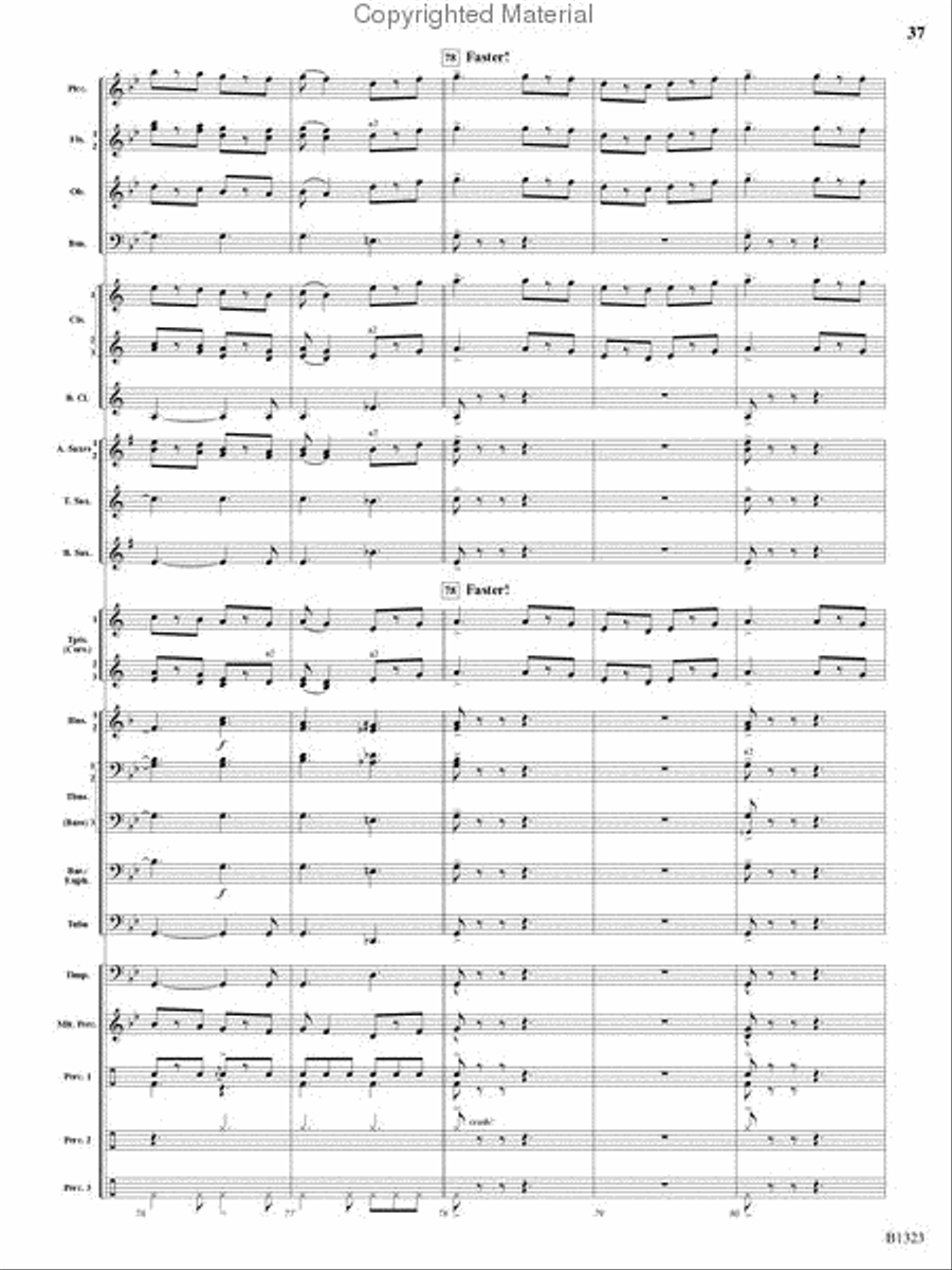 Three Scottish Vistas Three Scottish Vistas Concert Band scores gallery preview page 36