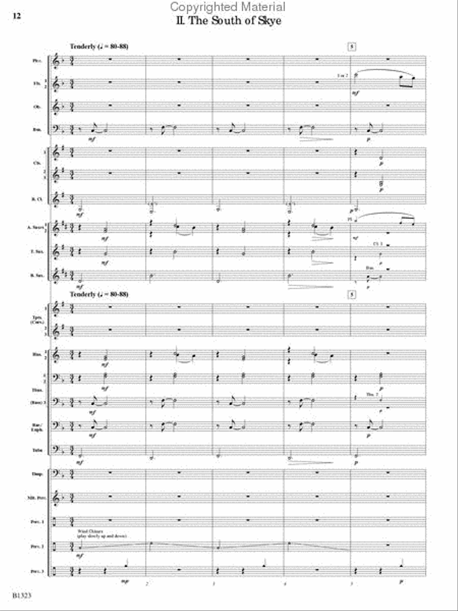 Three Scottish Vistas Three Scottish Vistas Concert Band scores gallery preview page 11