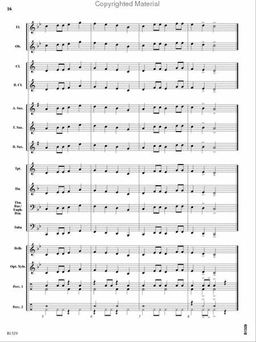 Midnight Madness Midnight Madness Concert Band scores gallery preview page 15