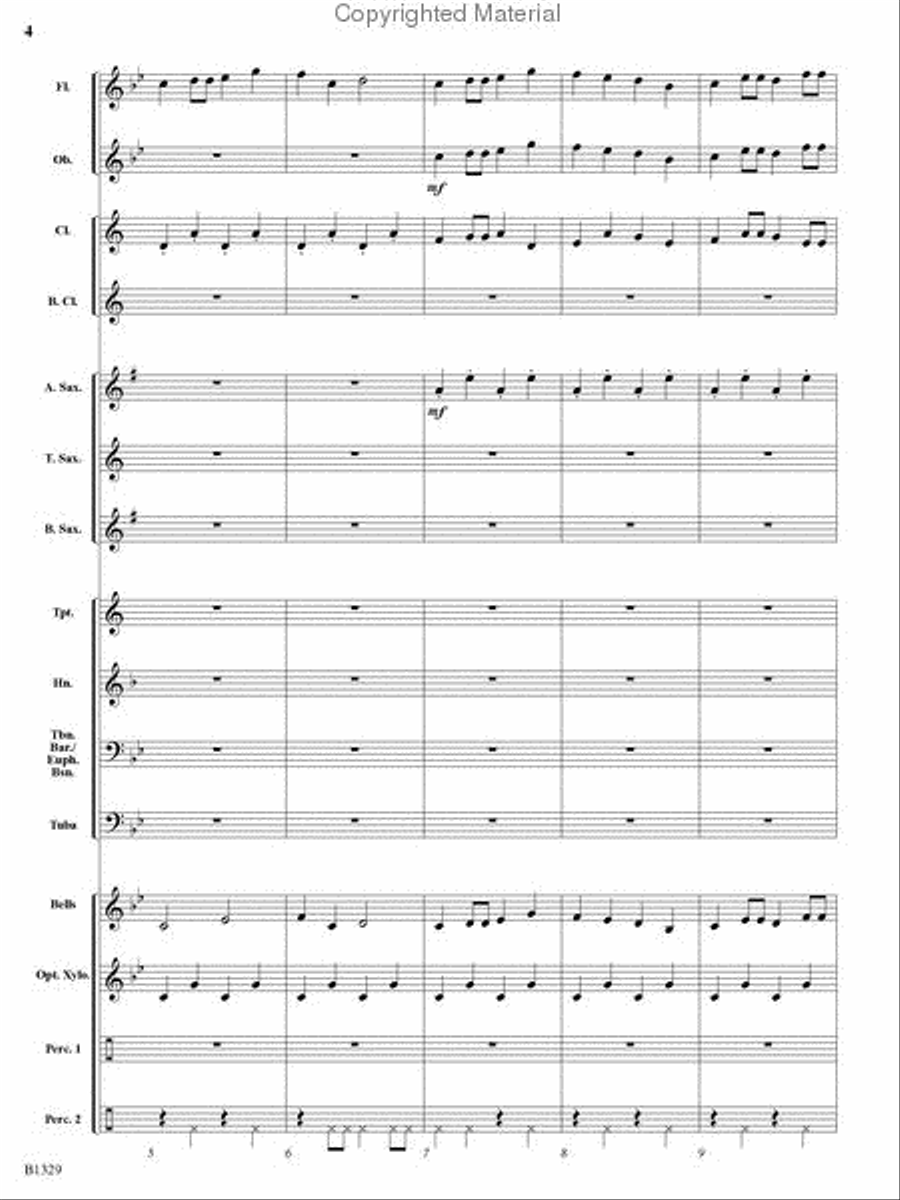 Midnight Madness Midnight Madness Concert Band scores gallery preview page 3