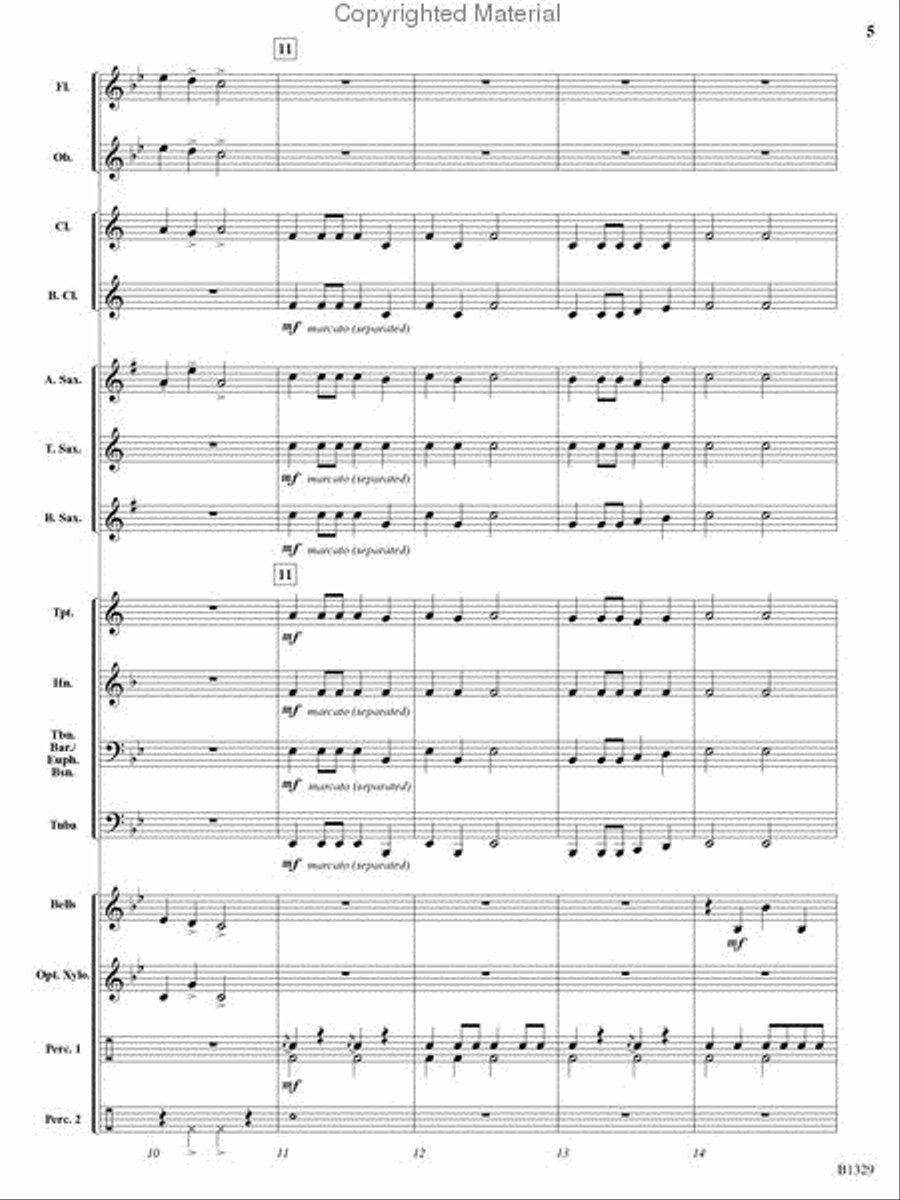 Midnight Madness Midnight Madness Concert Band scores gallery preview page 4