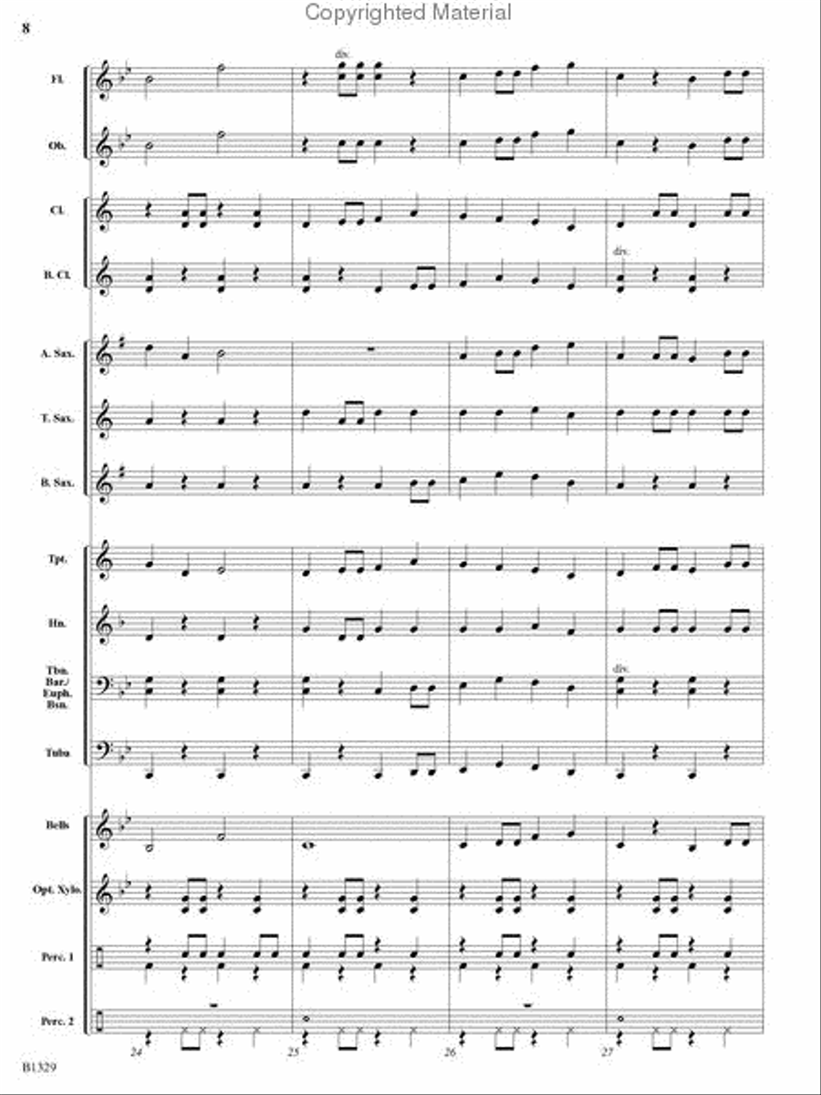 Midnight Madness Midnight Madness Concert Band scores gallery preview page 7