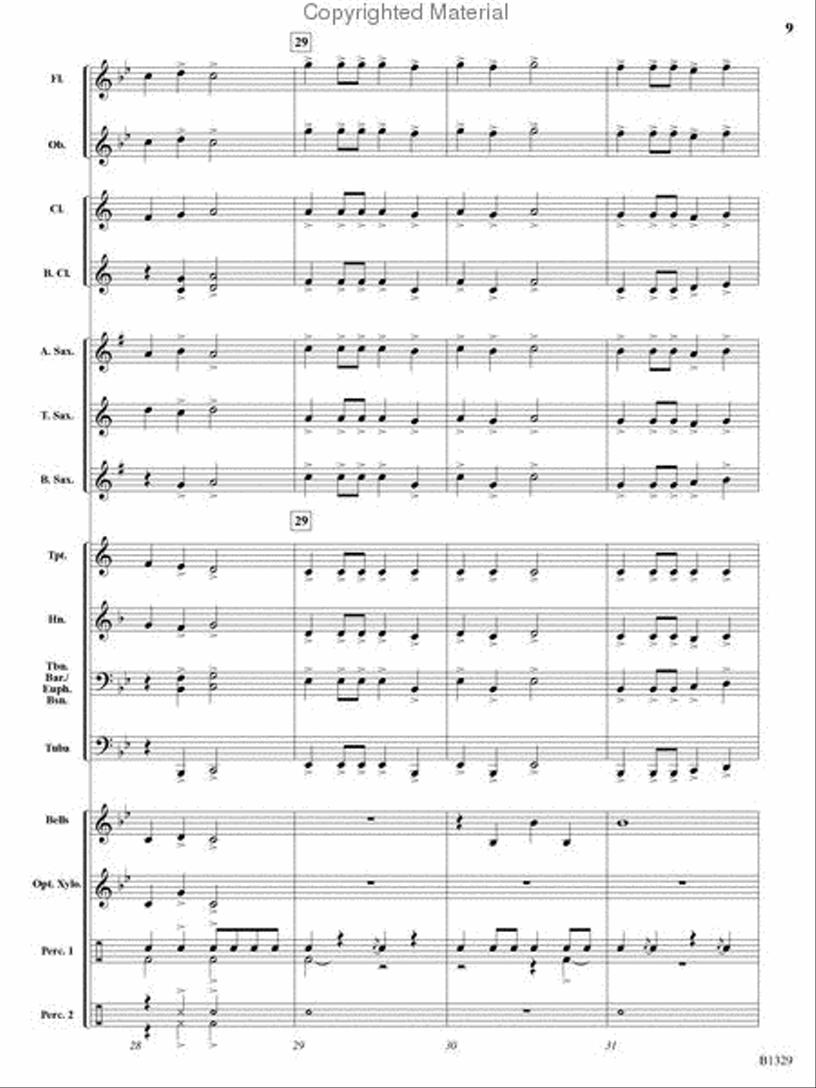 Midnight Madness Midnight Madness Concert Band scores gallery preview page 8