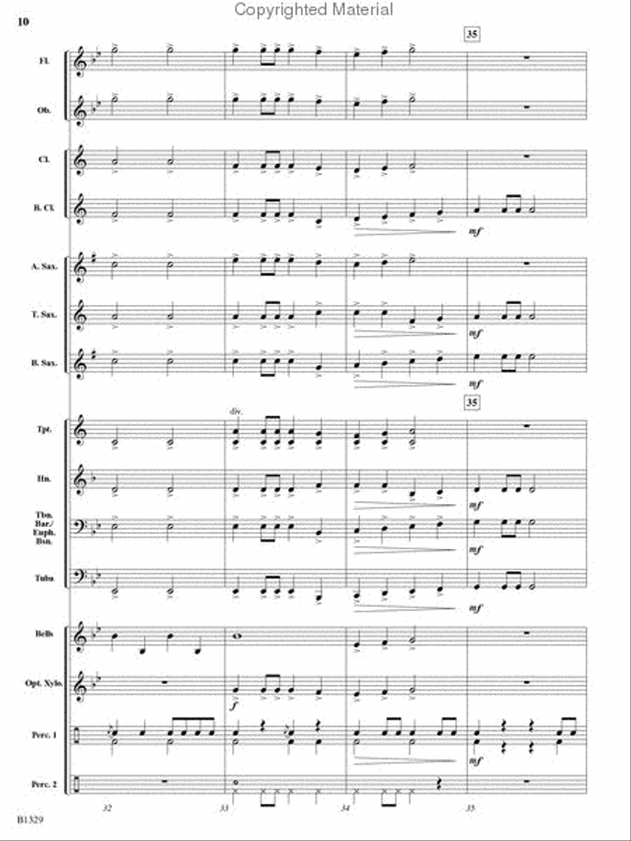 Midnight Madness Midnight Madness Concert Band scores gallery preview page 9