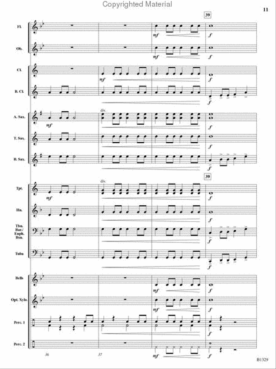 Midnight Madness Midnight Madness Concert Band scores gallery preview page 10