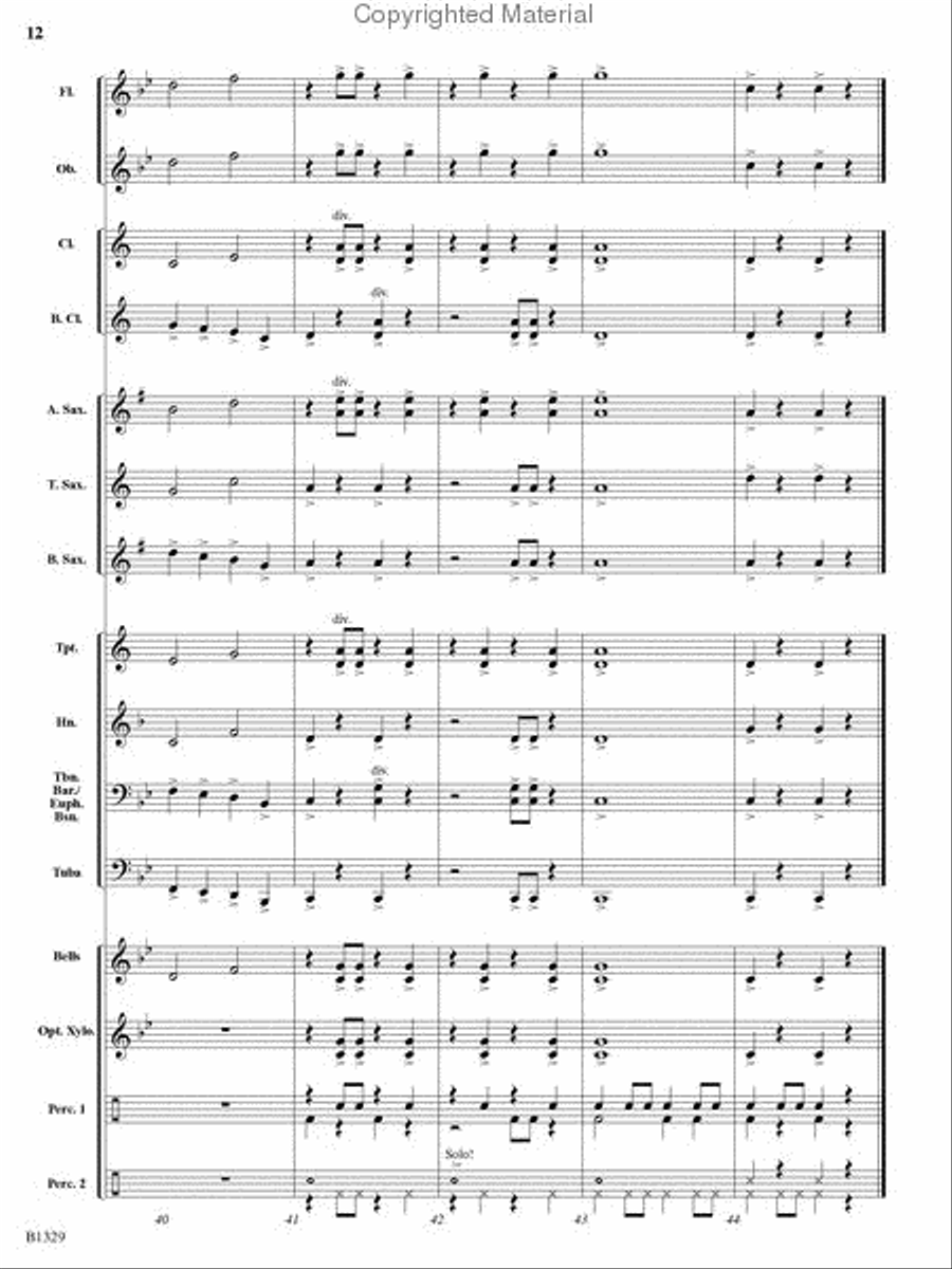 Midnight Madness Midnight Madness Concert Band scores gallery preview page 11