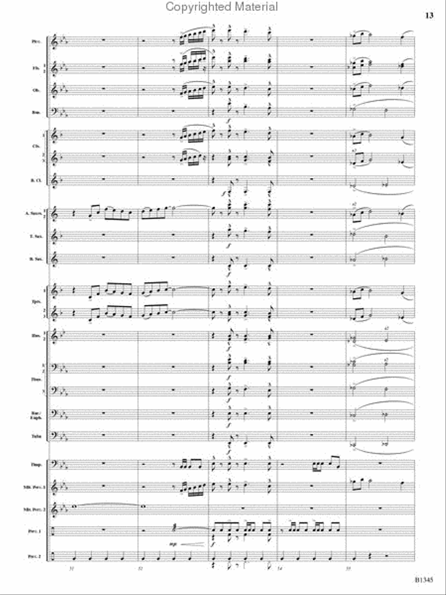Fanfare and Jubilation Fanfare and Jubilation Concert Band scores gallery preview page 12