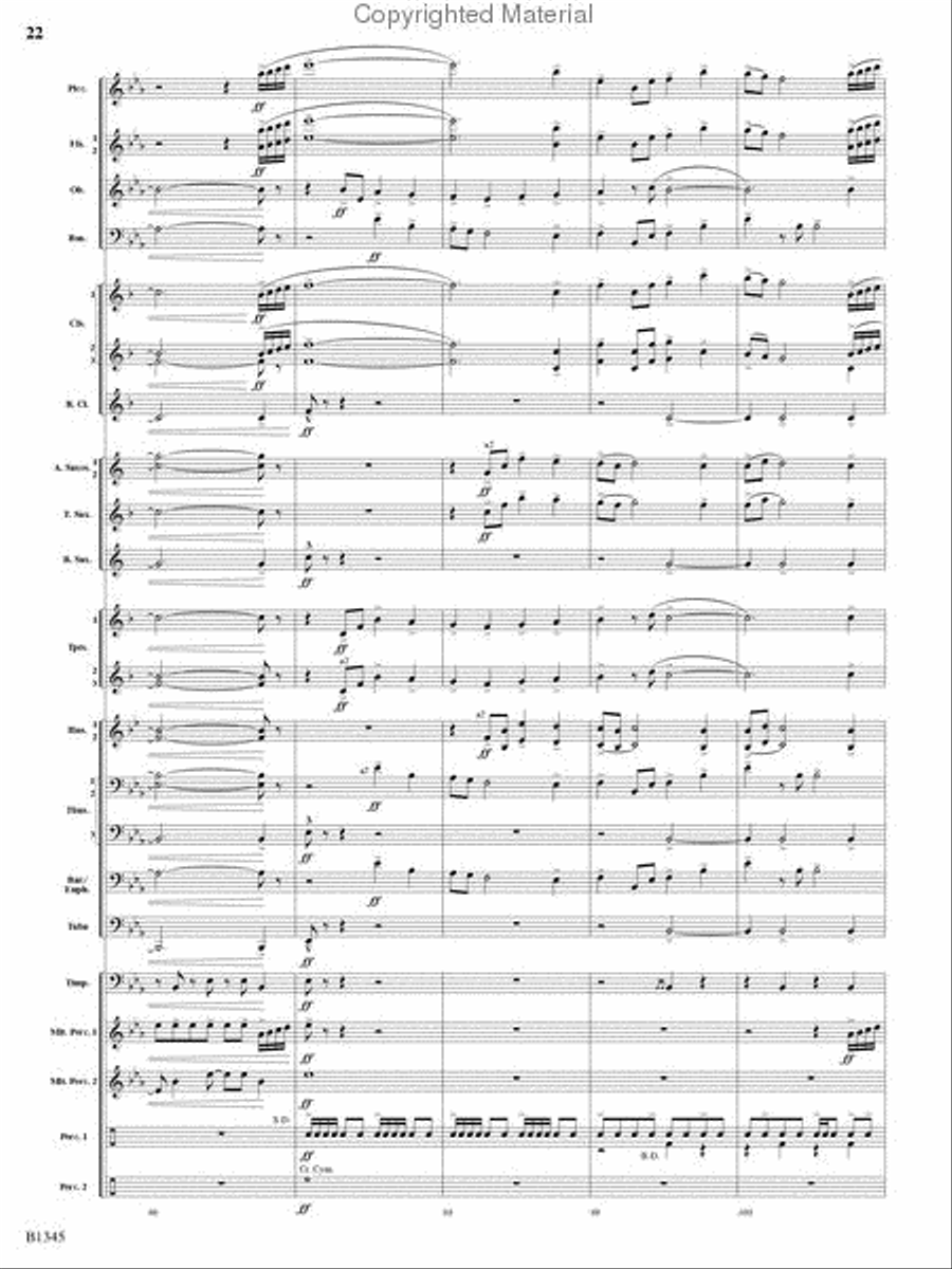 Fanfare and Jubilation Fanfare and Jubilation Concert Band scores gallery preview page 21