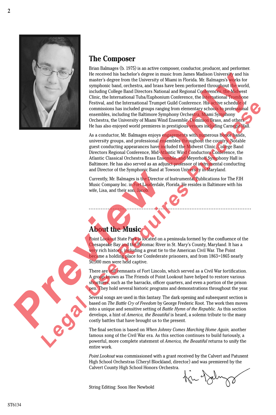 Point Lookout Point Lookout String Orchestra scores gallery preview page 2