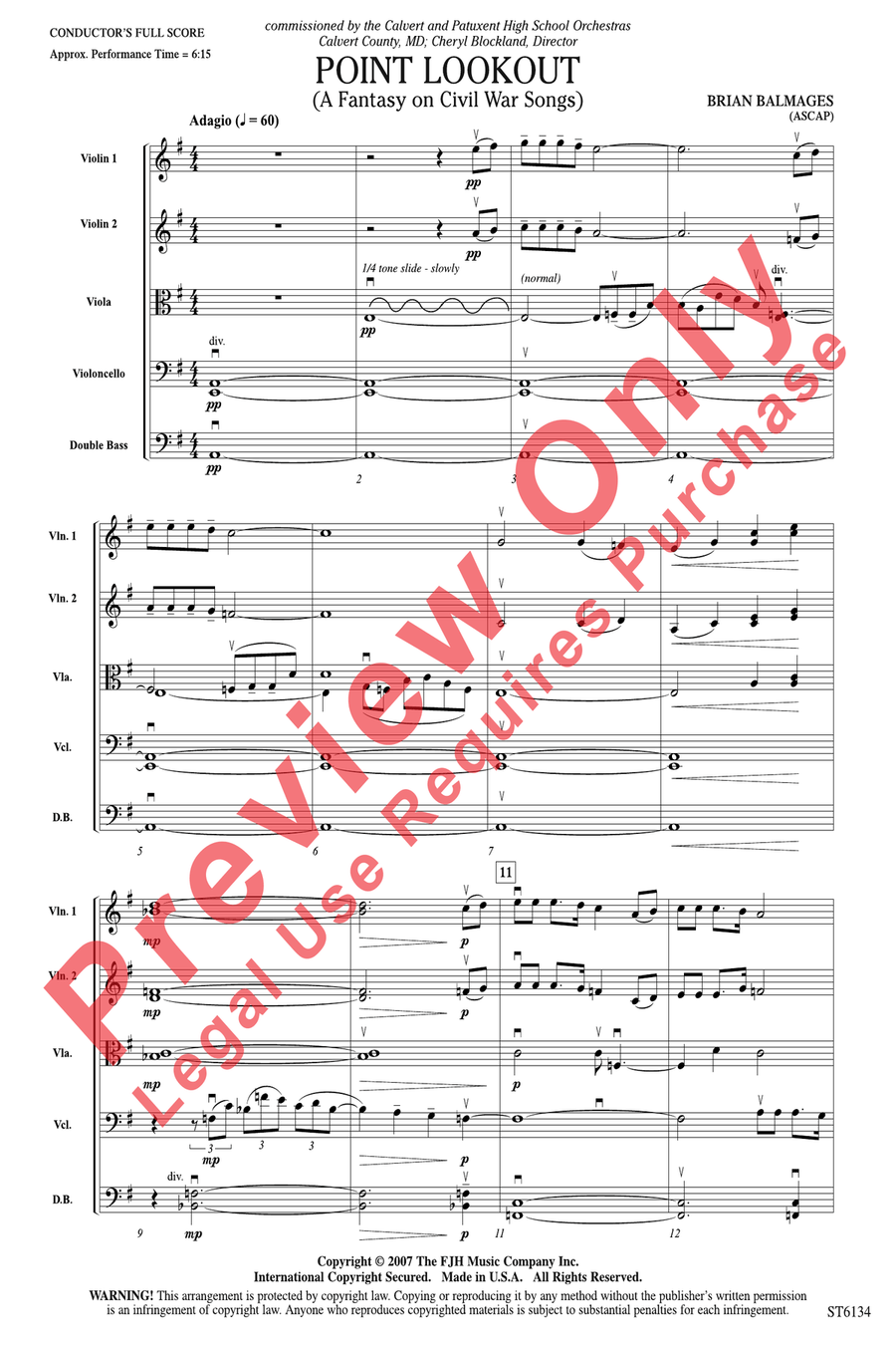 Point Lookout Point Lookout String Orchestra scores gallery preview page 3