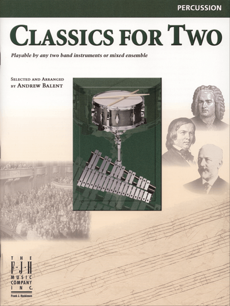 Classics for Two, Percussion Percussion scores gallery preview page 1