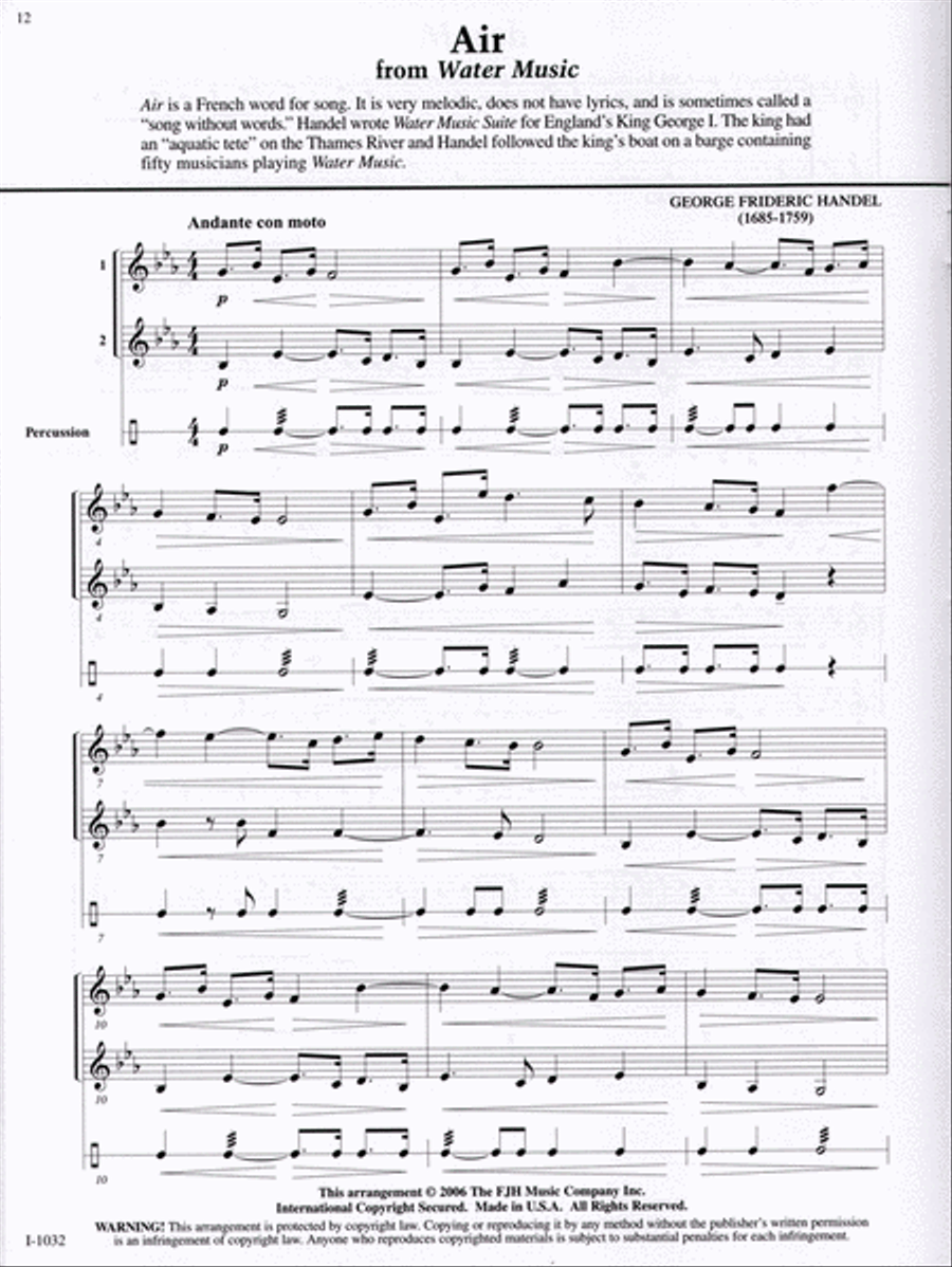 Classics for Two, Percussion Percussion scores gallery preview page 2
