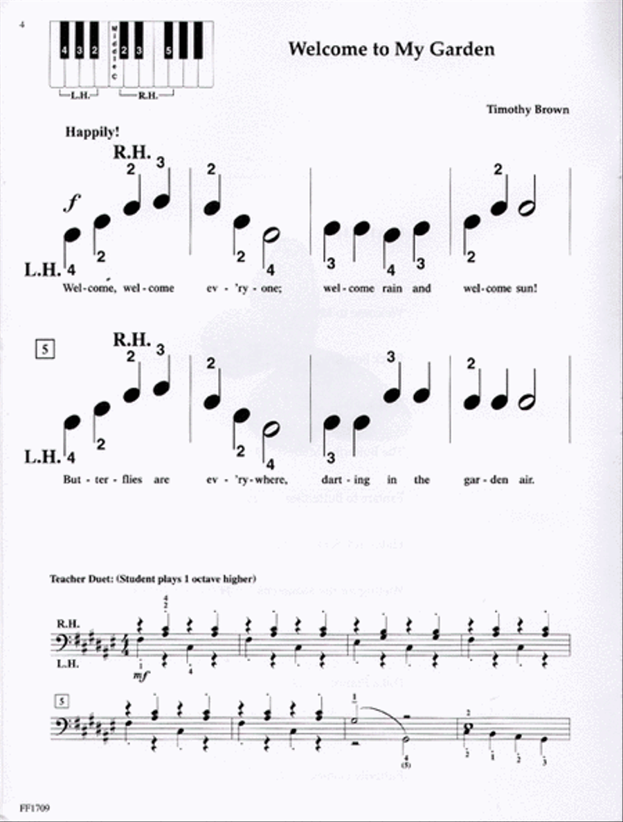 The Little Butterfly Garden Easy Piano scores gallery preview page 2