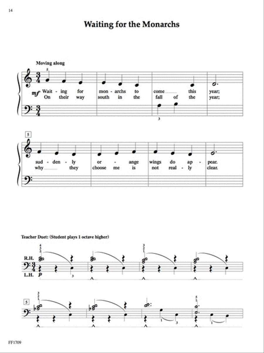 The Little Butterfly Garden Easy Piano scores gallery preview page 3