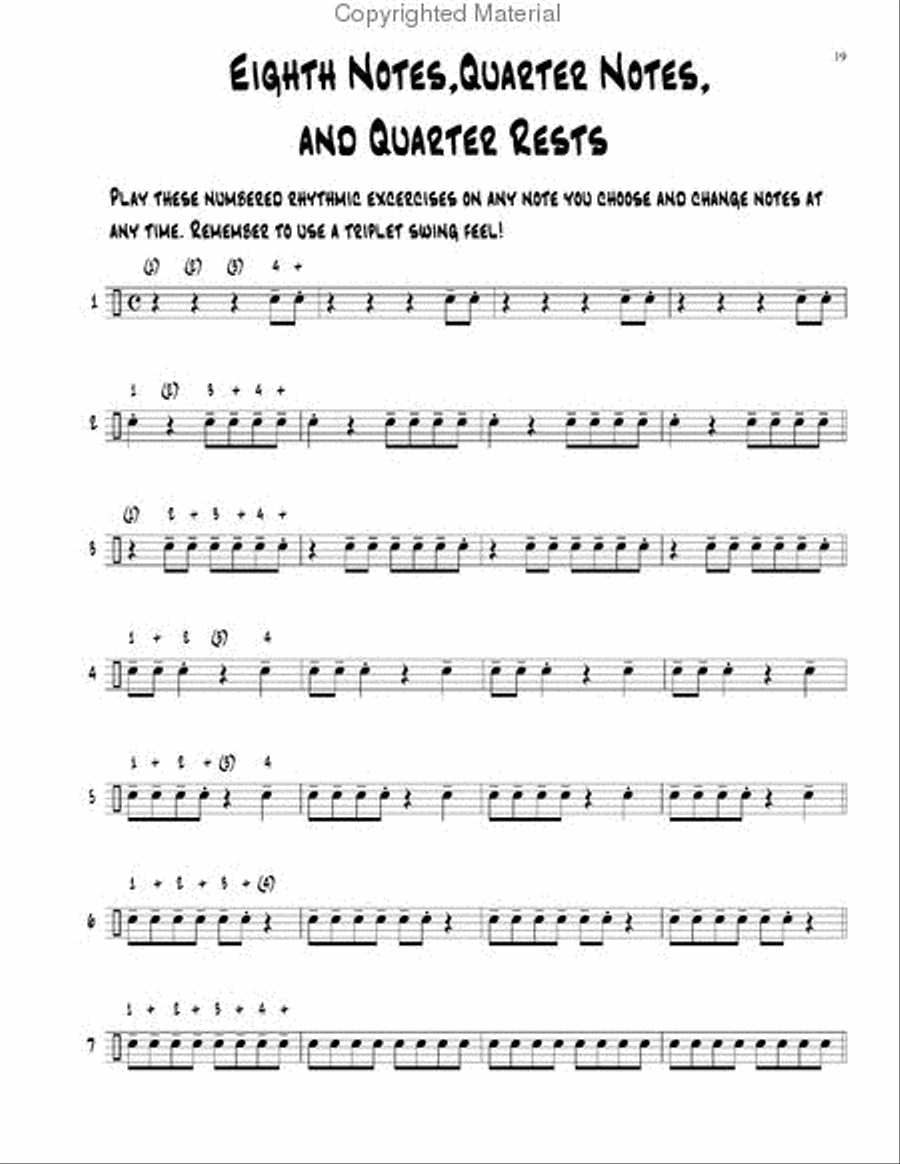 Creative Jazz Sight Reading Clarinet scores gallery preview page 3