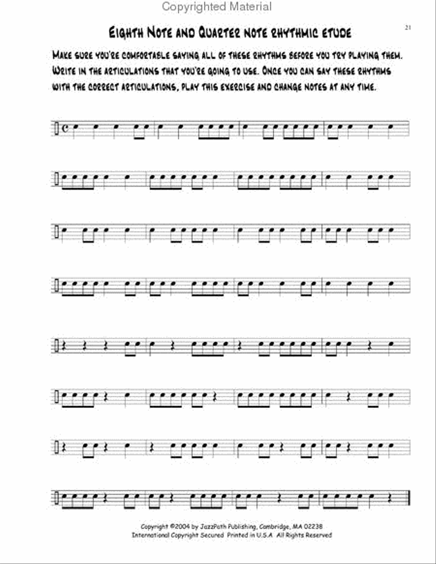 Creative Jazz Sight Reading Clarinet scores gallery preview page 4