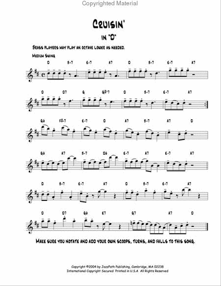 Jazz Style and Technique for Treble Clef Instruments Clarinet scores gallery preview page 4