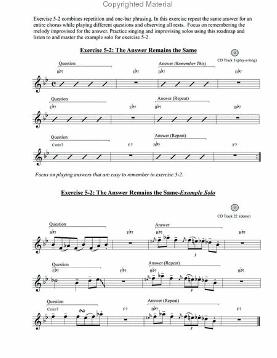 Constructing Melodic Jazz Improvisation - Bass Clef Edition Trombone scores gallery preview page 4