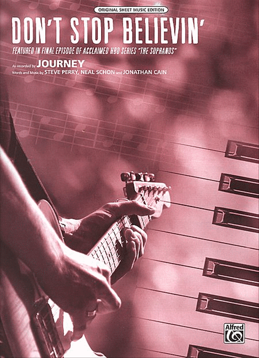 Don't Stop Believin' (Featured in the final episode of The Sopranos) Piano, Vocal, Guitar scores gallery preview page 1