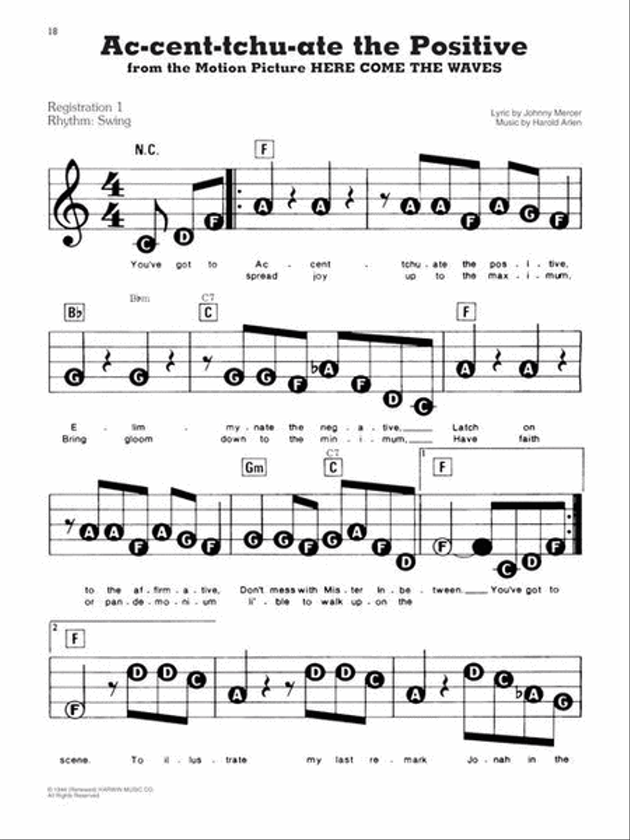 The Great American Songbook - The Composers Electronic Keyboard scores gallery preview page 3