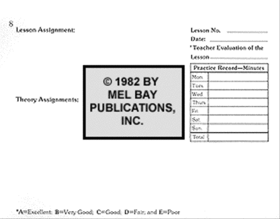 Practice Record & Assignment Book Piano scores gallery preview page 3