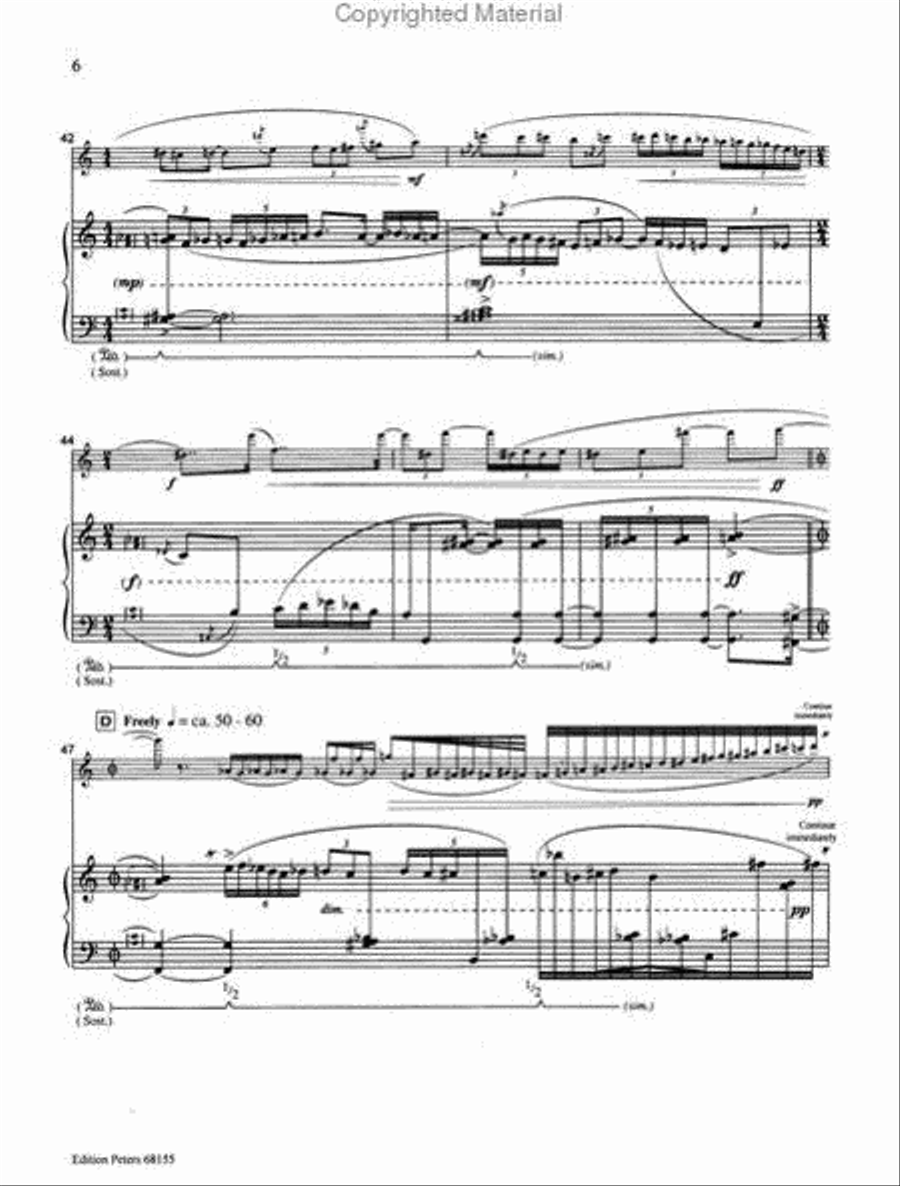 Lacrimosa for Alto Saxophone and Piano Small Ensemble scores gallery preview page 3