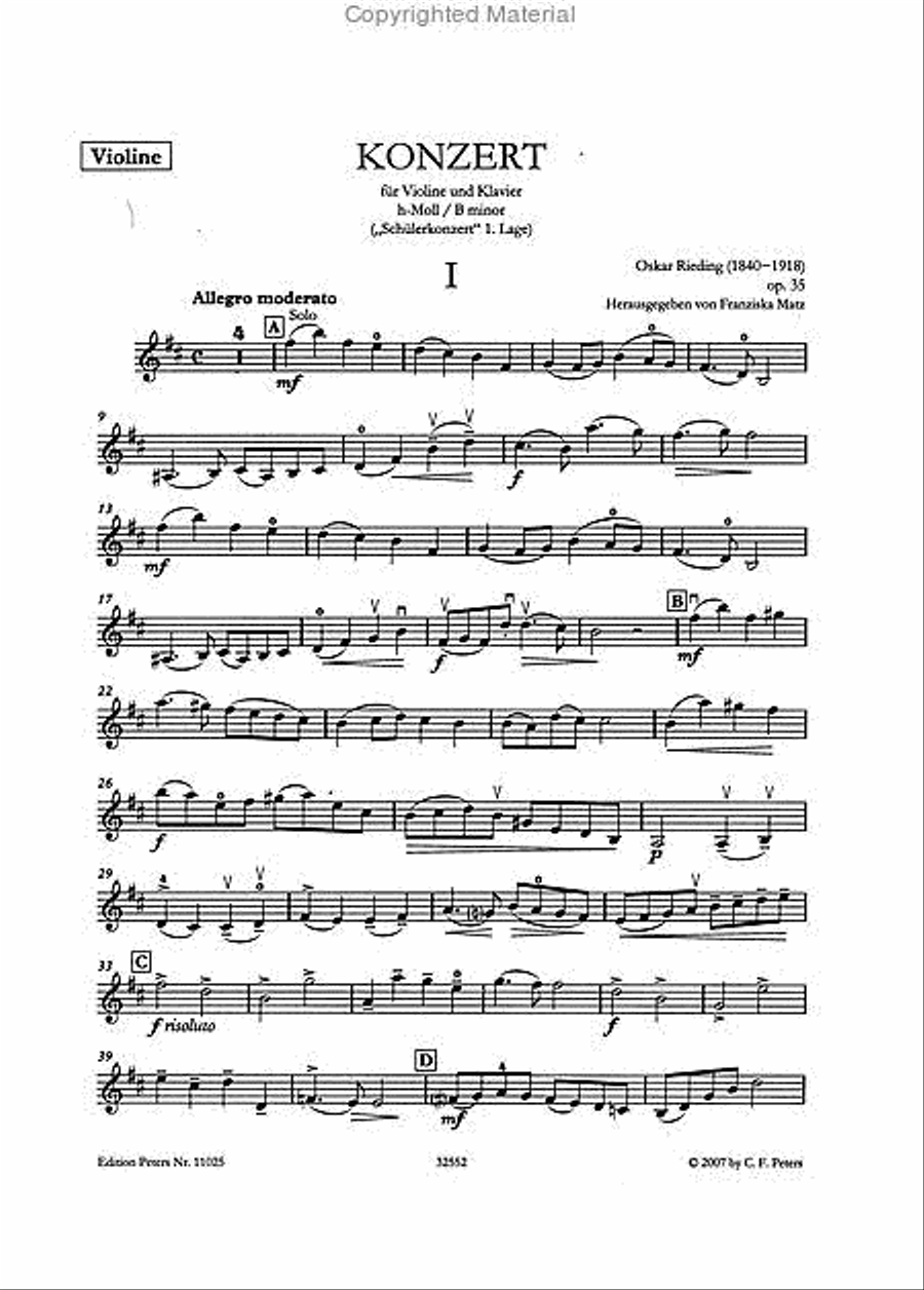 Concerto in B minor, Op.35 Violin Solo scores gallery preview page 4
