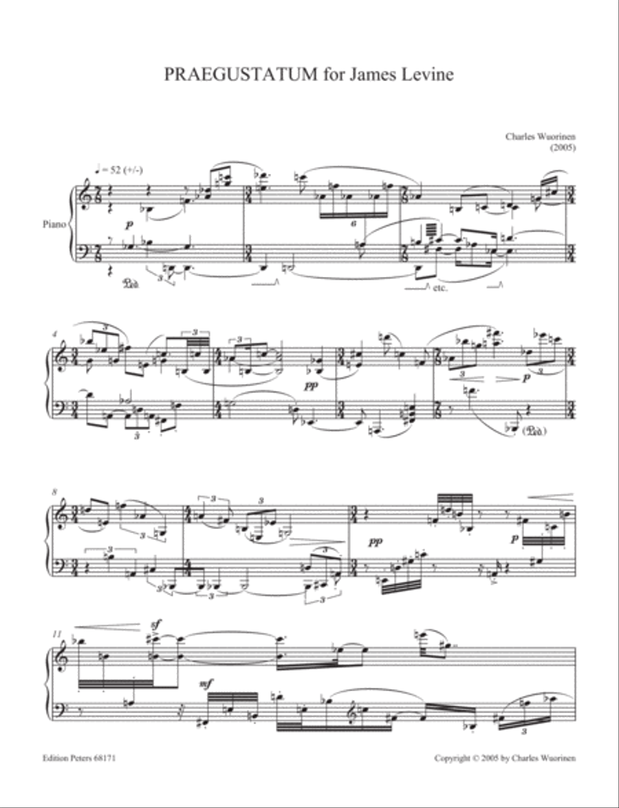 Praegustatum for James Levine Piano Solo scores gallery preview page 4