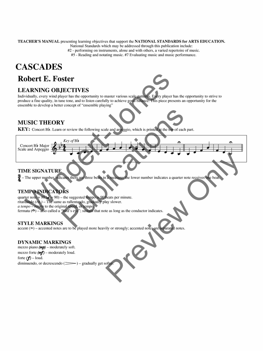 Cascades Cascades Concert Band scores gallery preview page 4