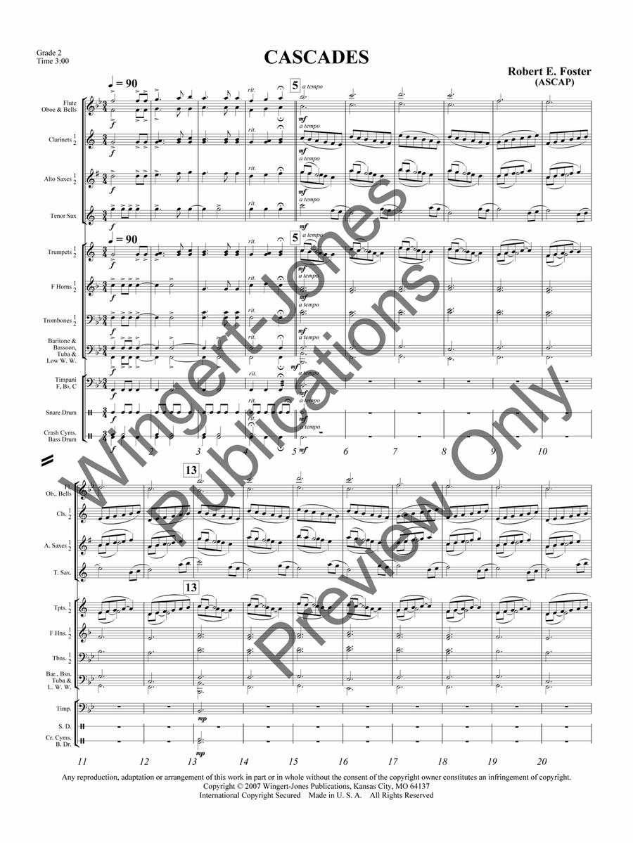 Cascades Cascades Concert Band scores gallery preview page 5