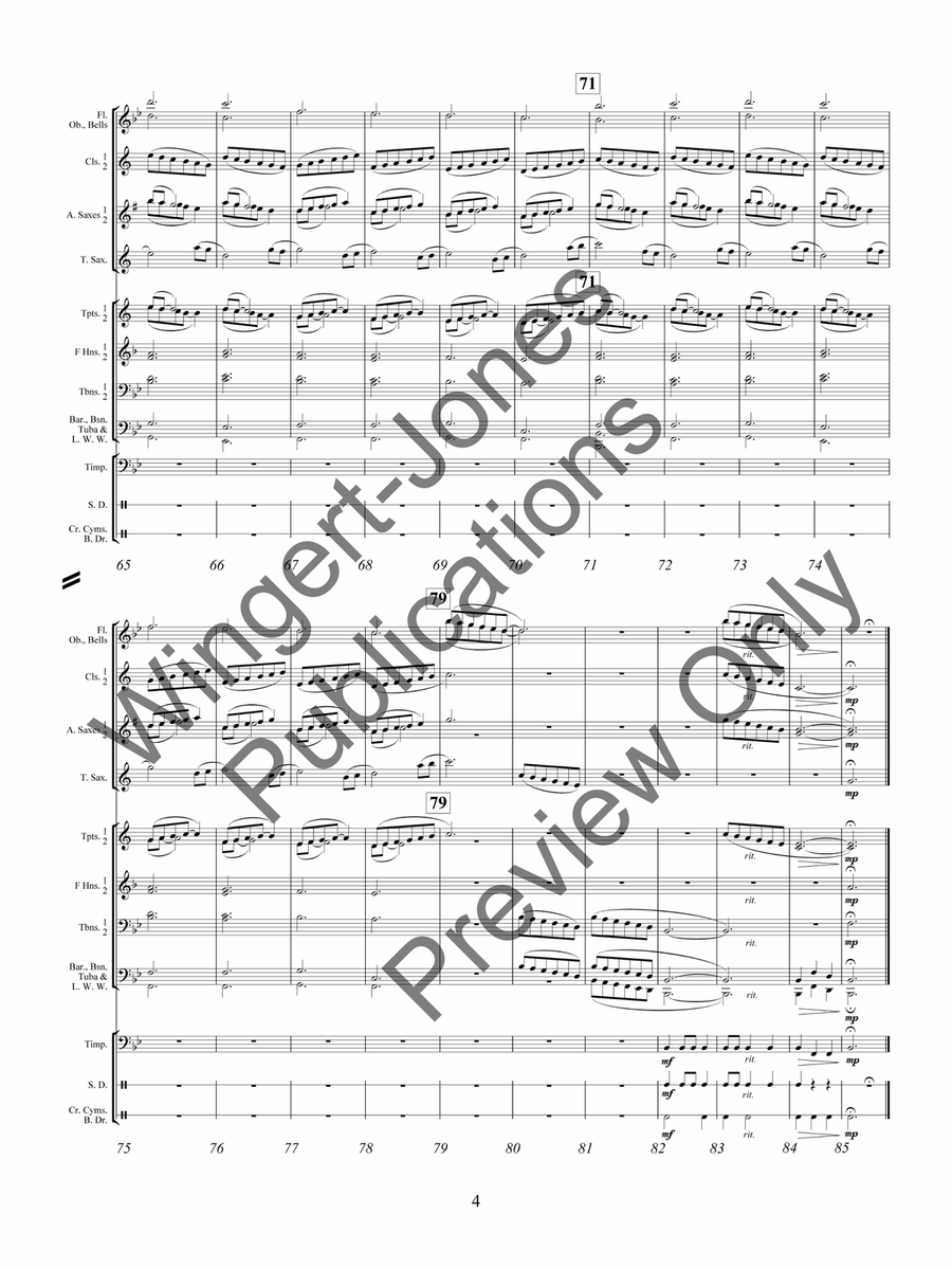 Cascades Cascades Concert Band scores gallery preview page 8