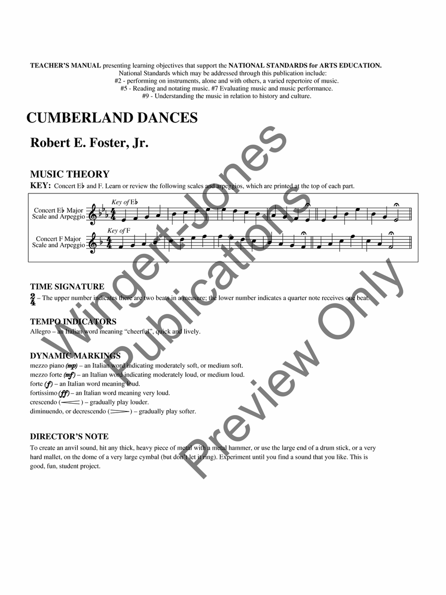Cumberland Dances Cumberland Dances Concert Band scores gallery preview page 4