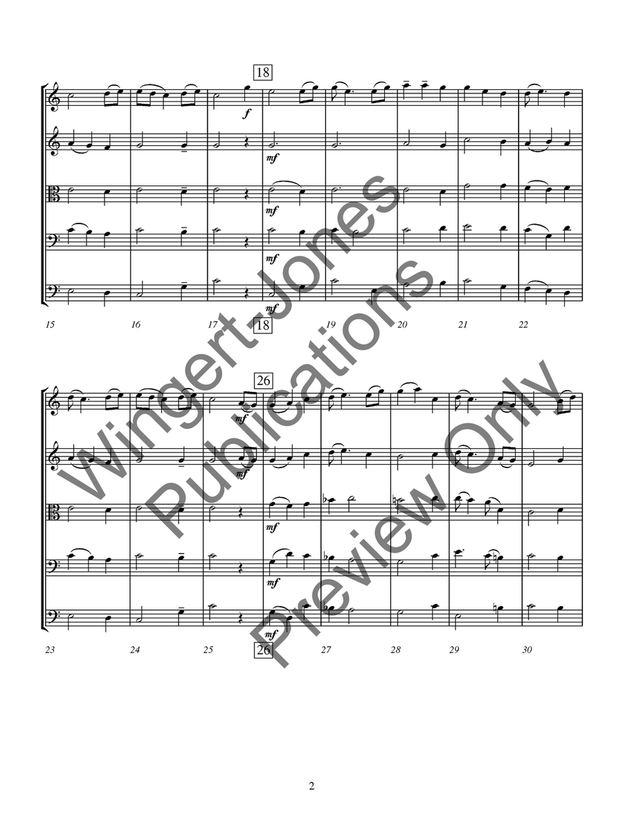 On a Shaker Hymn (Score) On a Shaker Hymn (Score) String Orchestra scores gallery preview page 6